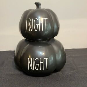 Rae Dunn FRIGHT NIGHT Stacked Pumpkins